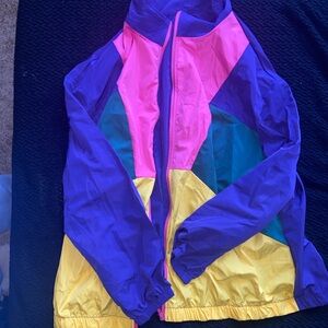 SHEIN Colorblock Jacket - Purple, Pink, Yellow, Teal